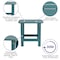 Flash Furniture Sea Foam Adirondack Rockers & 1 Side Table, PK 2 JJ-C14705-2-T14001-SFM-GG - alternate 7